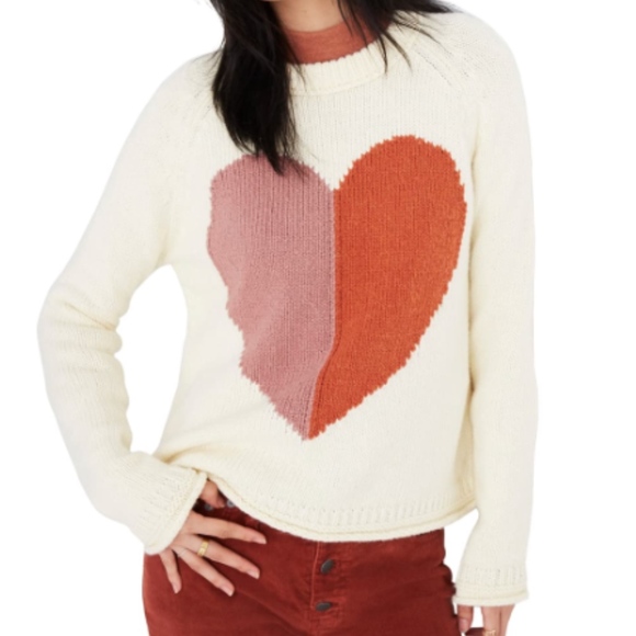 Madewell Sweaters - Madewell Keaton Heart Pullover Sweater